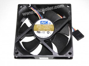 AVC 8025 8CM DS08025B12U P124 DW014 12V 0.7A 4 Wires Cooler Fan