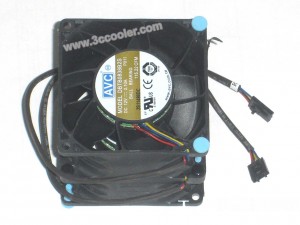 2Pcs / Group AVC 8076 8CM DBTB0838B2S 12V 2.1A 4 Wires Cooler Fan