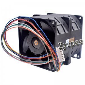 80mm 8080 DC48V 1.56A 8 Wires 8 Pins Double motors Violent 8CM Server Cooling Fan