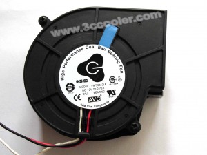 AVC 9733 97MM F9733B12LE 12V 0.72A 3 Wires Blower Cooler Fan