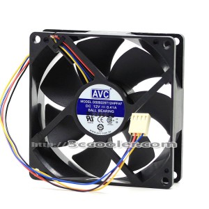 AVC 9CM 9025 DS09225R12HPFAF 12V 0.41A 4 Wires 4 Pins PWM 60.5 CFM Case Fan