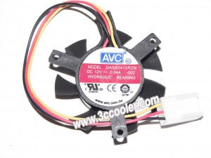 AVC DASB0410R2M -002  12V 0.04A 3 Wires VGA Cooler Fan