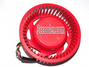 AVC 80x25mm F8025B12UB 12V 0.35A 4 Wires 4 Pin PWM red Video Fan Graphics Cards cooler For HD4890 HD6970 V8700 HD2900XT