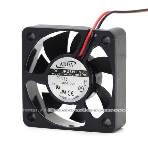 Adda 5CM 5015 AD5005MB-D7B DC5V 0.10A 2 Wires 2 Pins Case Fan