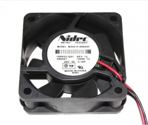 NIDEC 6025 6CM TA225DC M34313-55RA9F 189652-Q01 24V 0.16A 2 Wires Cooling fan