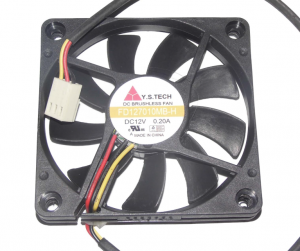 Y.S.TECH 7CM 7010 FD127010MB-H 12V 0.2A 3 Wires PWM Case fan