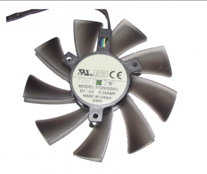 EVERFLOW T129025SU 12V 0.38A 4 wires 4 pins VGA fan HD7970 HD7950 GTX680 DirectCU II graphics card cooler
