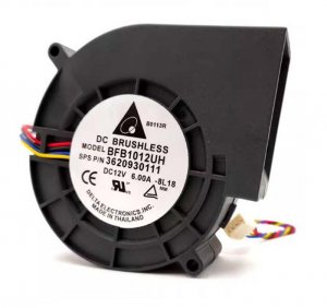 Delta 97mm 9733 BFB1012UH 12V 6.0A 4 Wires Turbo blower Warm air Barbecue Oven Exhaust Fan