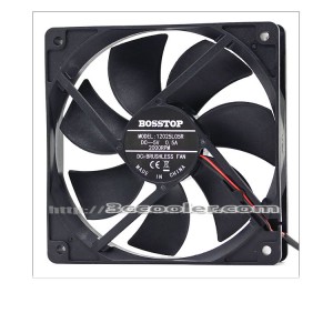 BOSSTOP 12025 12CM 12025L05R 5V 0.5A 2000RPM 2 Wires USB Brushless Fan