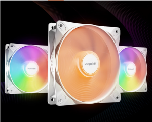 Be Quiet Light Wings LX 120mm High-Speed PWM PC White Case Fan 120x25mm (3-Pack)