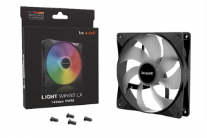 Be Quiet Light Wings LX 140mm PWM Black PC Case Fan 1 Pcs 140x25mm