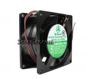 Bi-Sonic 80MM 3C-230HB 230VAC 50-60Hz 15-12W 0.09A-0.075A 2Wire 8CM AC Fan 80x80x25mm