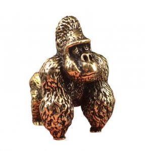 Brass solid gorilla retro Chinese style ornaments bronze diamond tea pet jewelry craft gifts