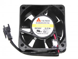 Y.S.TECH 60*25mm FD246025EB 24V 0,21A 2 Wires 2 pins case fan for inverter converter server