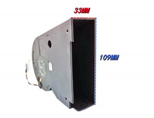 Car Seat Chassis Blower EFH-12J12W-AP02 12V 1A 4Wires PWM