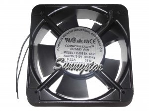 Commonwealth 150*50mm FP-108 EX-S1-B AC220V 2 Wires metal frame Axial Fan for Cabinet