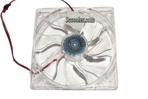 120MM 12025 Cooler Master A12025-08CB-4BN-F1 DF1202512SELN 12V 0.16A 2 Wires Blue LED PC Case Fan