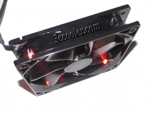 Cooler Master 120mm A12025-16RB-4BP-F1 12V 0.32A 4 wires DF1202512RFHN  RIFLE Bearing Red LED case fan
