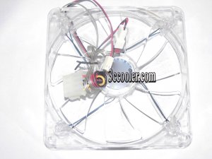 140MM 14025 A14025-10CB-3BN-F1 DF1402512SEDN 12V 0.14A 3 Wires 14CM Case Fan with Led