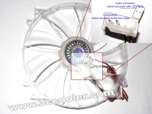 Cooler Master A20030-10CB-2MN-C1 FL9C2012HF-SBNRA 12V 0.4A 2 Wires Cooler Fan