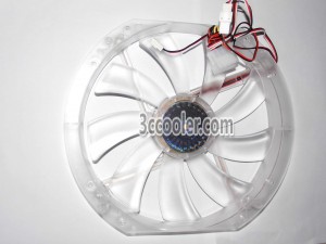 Cooler Master 23030 A23030-07CB-3MN-F1 DF2303012SELN 12V 0.3A 3 Wires 3 Pins Case Fan with Red LED