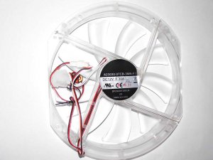 Cooler Master 23030 A23030-07CB-3MN-F1 DF2303012SELN 12V 0.3A 3 Wires 3 Pins Case Fan with Red LED