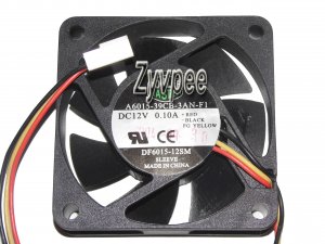 Cooler Master 6015 A6015-39CB-3AN-F1 DF6015-12SM 12V 0.1A 3Wire 3 Pins case fan,6cm cpu fan