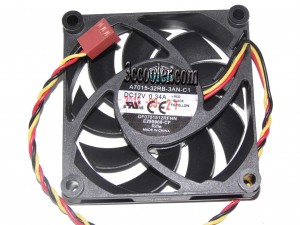 Cooler Master 7CM 70*15mm A7015-32RB-3AN-C1 12V 0.34A DF0701512RFHN 3 wires 3 pins Case Fan cpu cooler