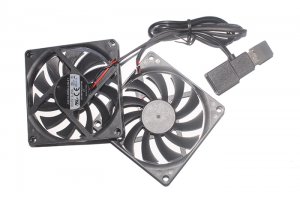 A8010-20RB-2JN-F1 DF0801005RFHN  5V 0.25A 2Wire USB Router Cooling Twins Fan 80x10mm