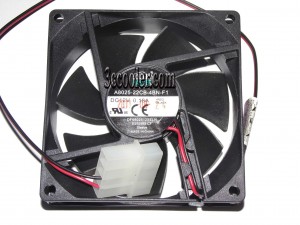 Cooler Master 8CM 80*25mm A8025-22CB-4BN-F1 12V 0.18A DF0802512SELN E255988-CF 2 wires 2 pin Power connector Case Fan