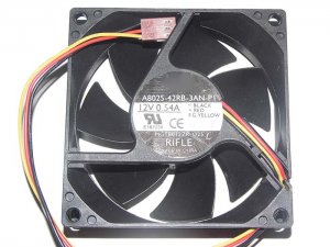 Cooler Master 8025 A8025-42RB-3AN-P1 MGT8012ZR-O25 12V 0.54A 3 Wires Cooler Fan