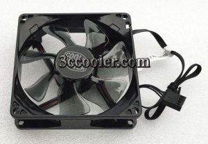 90MM 9225 A9225-20RB-4BP-F1 DF0922512RFHN DC12V 0.4A 4 Wires Cooling FAN with Red LEDs