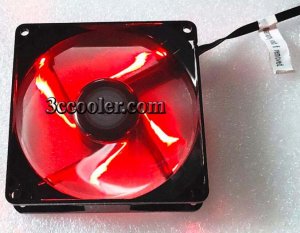 90MM 9225 A9225-20RB-4BP-F1 DF0922512RFHN DC12V 0.4A 4 Wires Cooling FAN with Red LEDs