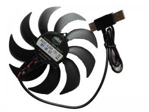 Cooler Master A14015-10RA-2NN-F1 DF1401505RFMN 5V 0.25A 2 Wires USB Cooler Fan