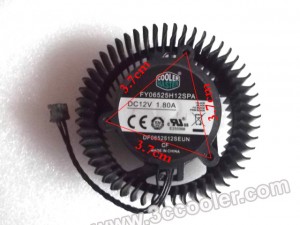 Cooler Master FY06525H12SPA DF0652512SEUN 12V 1.8A 4 wires 4 pins circular vga fan graphics card cooler
