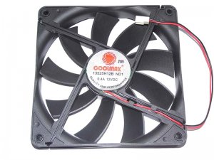 Coolmax 13525 13525H12B ND1 12V 0.4A 4.8W 1721rpm 32dBa 2 Wires Case Fan