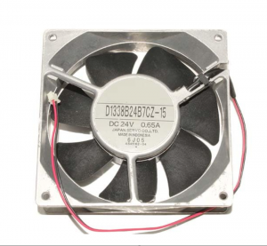 Servo 13038 13CM D1338B24B7CZ-15 24V 0.65A 2 Wires 2 Pins metal cooling fan