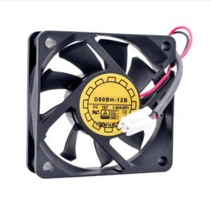 60MM D60BH-12B 12V 0.40A 2 Wires Power Cooling Fan 60x15mm