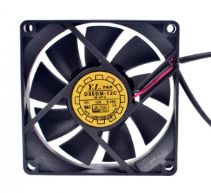 80mm D80BM-12C 12V 0.16A 2 Wires 8CM Power Cooling Fan 80x20mm