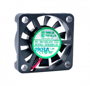 3006 DFB300612H 12V 1.4W 2Wires 2Pin Ultra Thin Micro Router Projector 3cm Cooling Fan