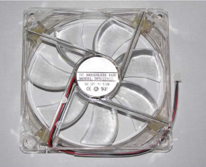 Young Lin 12025 12CM DFS122512L 12V 2.2W 2Wires Cooler Fan with LED