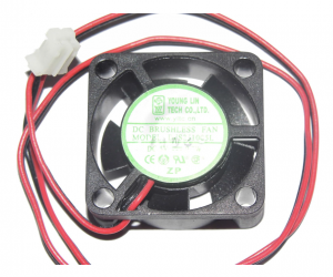 Young Lin 2510 25mm DFS251005L 12V 0.7W 2 wires 2 pins mini case fan
