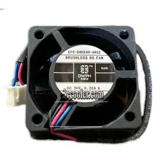 40MM 4020 EFC-04D24H-AR02 24V 0.20A 3 Wires 3 Pins 4CM Inverter Cooling