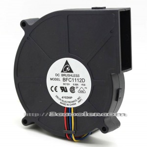 Delta 11CM 11025 BFC1112D FOO DC12V 0.50A 4 Wires 4 Pins Case Fan