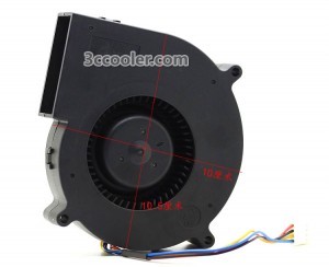Delta 11CM 11025 BFC1112D FOO DC12V 0.50A 4 Wires 4 Pins Case Fan