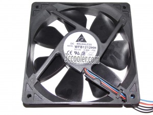 Delta 120x25mm WFB1212HH F00 12V 0.68A 3 Wires Case Fan Server Cooler