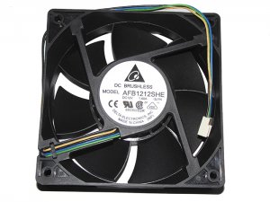 Delta 12038 12CM AFB1212SHE 12V 1.60A 4 Wires 4 Pins Case Fan