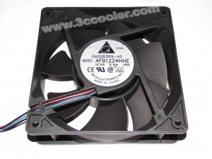 Delta 12CM 12038 AFB1224HHE -R00 24V 0.45A 3 Wires Cooling fan