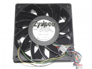 120mm Server Cooling Delta 12038 FFC1212DE 12V 2.4A 4 Wire with light Axial Fan