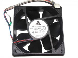 Delta 12038 12CM WFB1212HE F00 12V 0.60A 3 Wires 5 Pins Case Fan with led